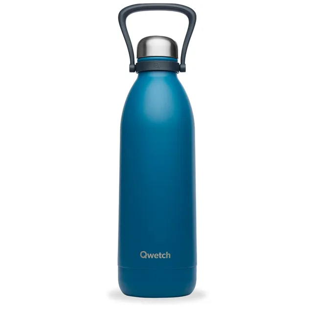 qwetch-bouteille-isotherme-grande-capacit-1-5l-bleu-canard-gourde-inox-sans-bpa- image 1