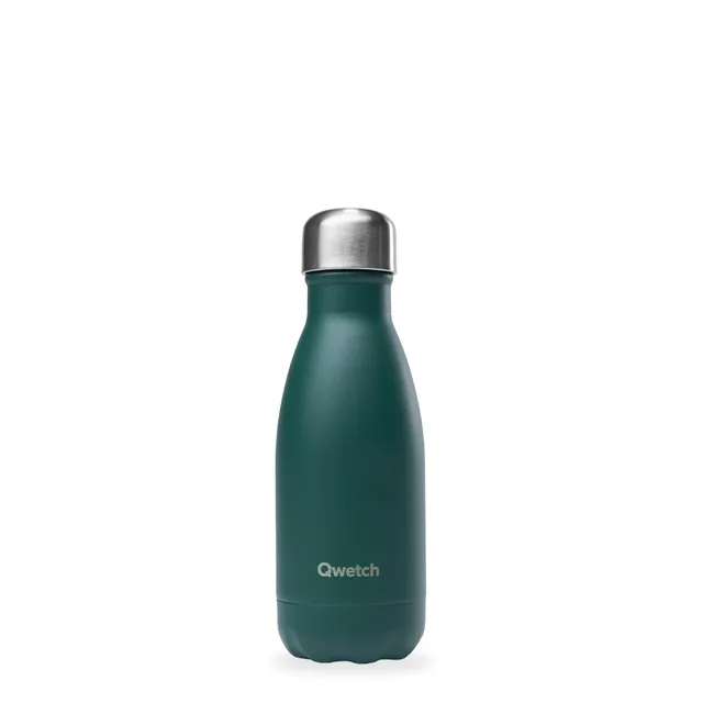 qwetch-bouteille-isotherme-originals-vert-emeraude-260ml-mini-gourde-inox-24h-fr image 1