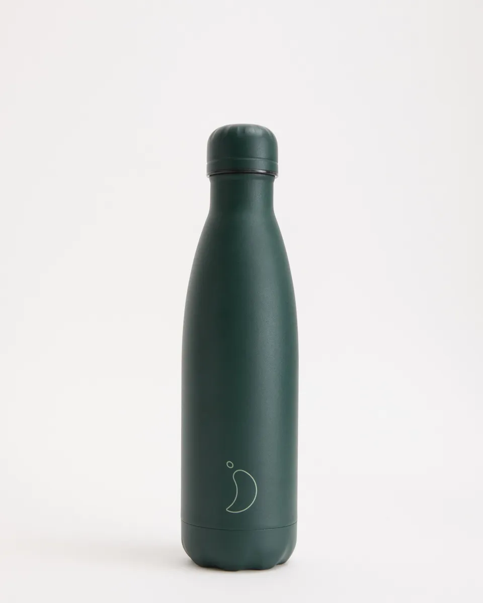 chilly-s-matte-green-water-bottle-gourde-isotherme-acier-inoxydable-fini-mat-fro image 1