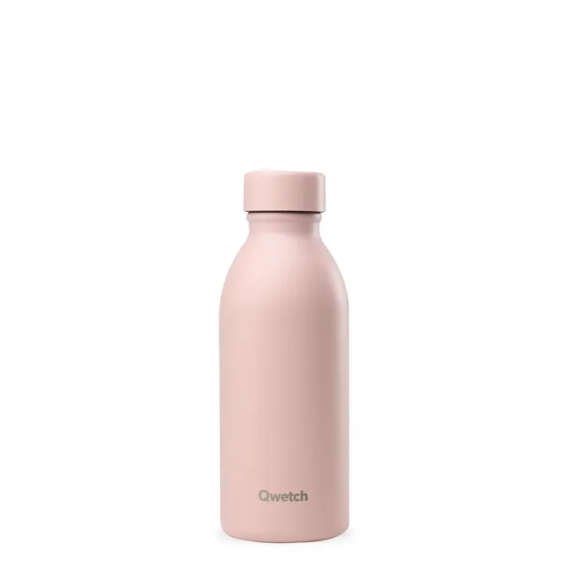 qwetch-icon-pastel-rose-bouteille-isotherme-design-compacte-500-ml-en-inox-recyc image 1