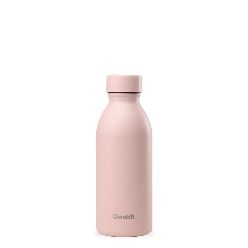 qwetch-icon-pastel-rose-bouteille-isotherme-design-compacte-500-ml-en-inox-recyc image 1
