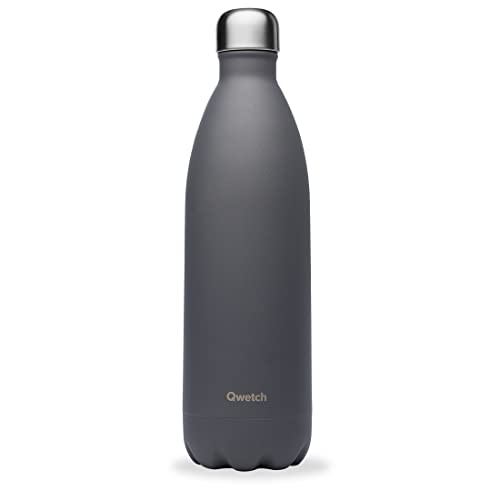 qwetch-bouteille-isotherme-granite-gris-1l-gourde-nomade-inox-24h-froid-12h-chau image 7