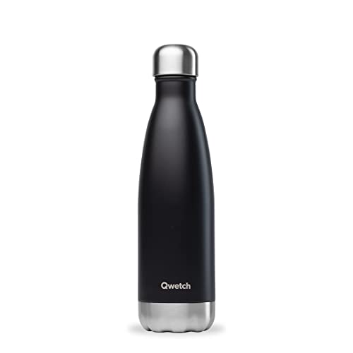 qwetch-bouteille-isotherme-noir-500-ml-gourde-nomade-inox-tanche-24h-froid-12h-c image 6