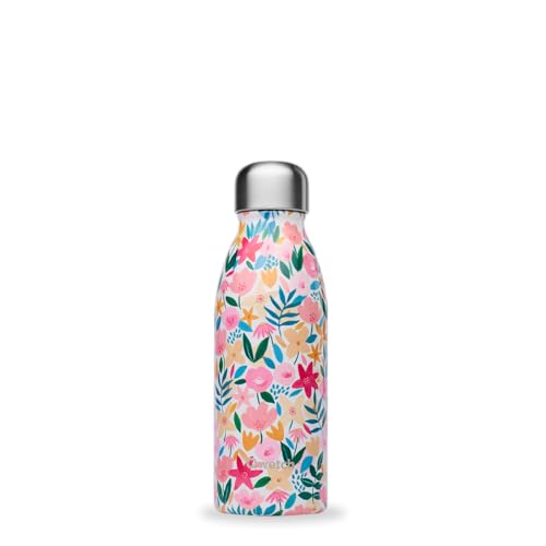qwetch-one-flora-rose-gourde-simple-paroi-inox-ultra-l-g-re-tanche-et-sans-bpa-n image 7