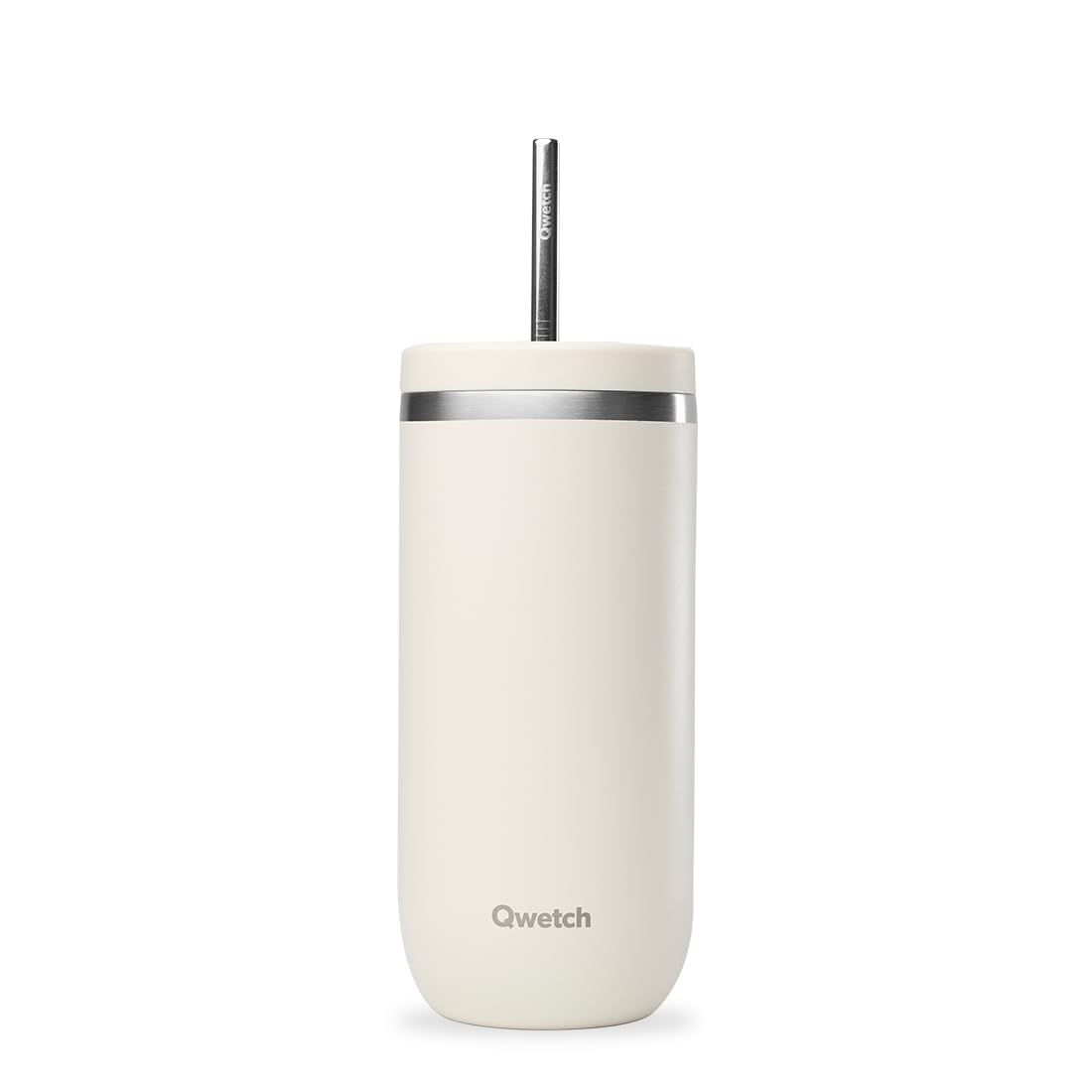 qwetch-cold-cup-600-ml-sable-tasse-isotherme-inox-recycl-avec-paille-24-h-glac-1 image 1