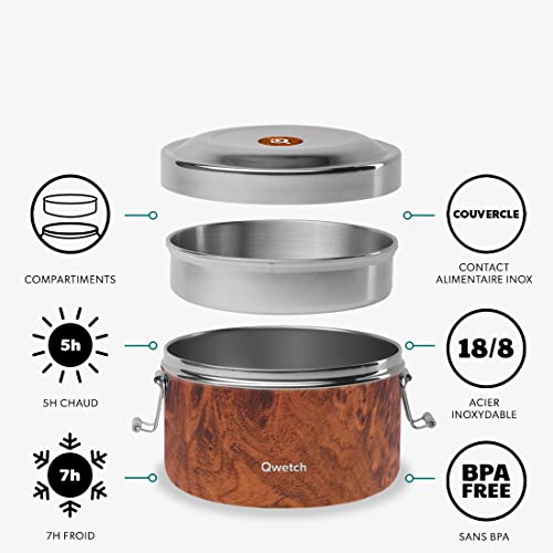 qwetch-bento-isotherme-wood-850ml-lunchbox-compartiments-inox-4h-chaud-6h-froid- image 6