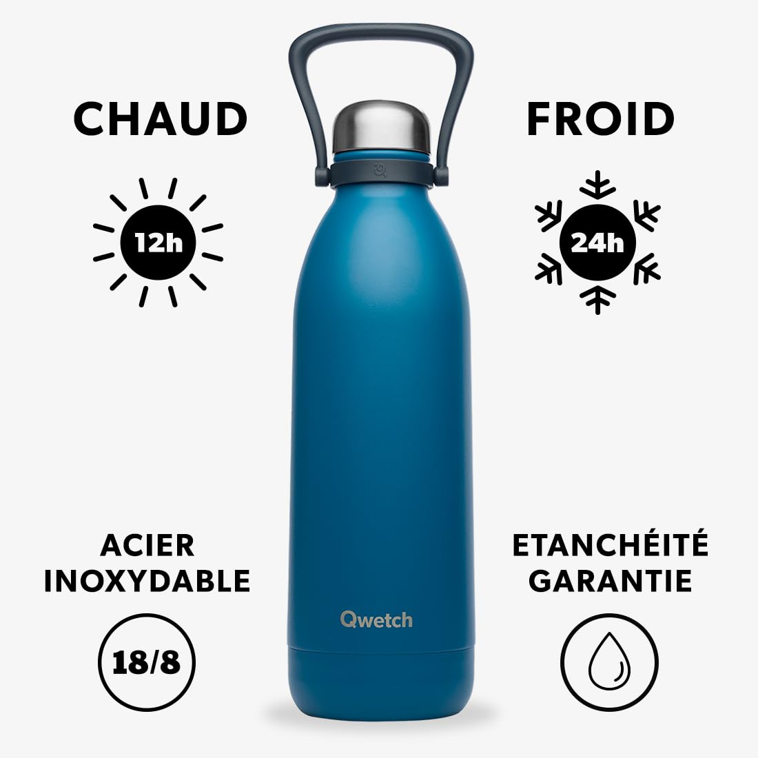 qwetch-bouteille-isotherme-grande-capacit-1-5l-bleu-canard-gourde-inox-sans-bpa- image 2
