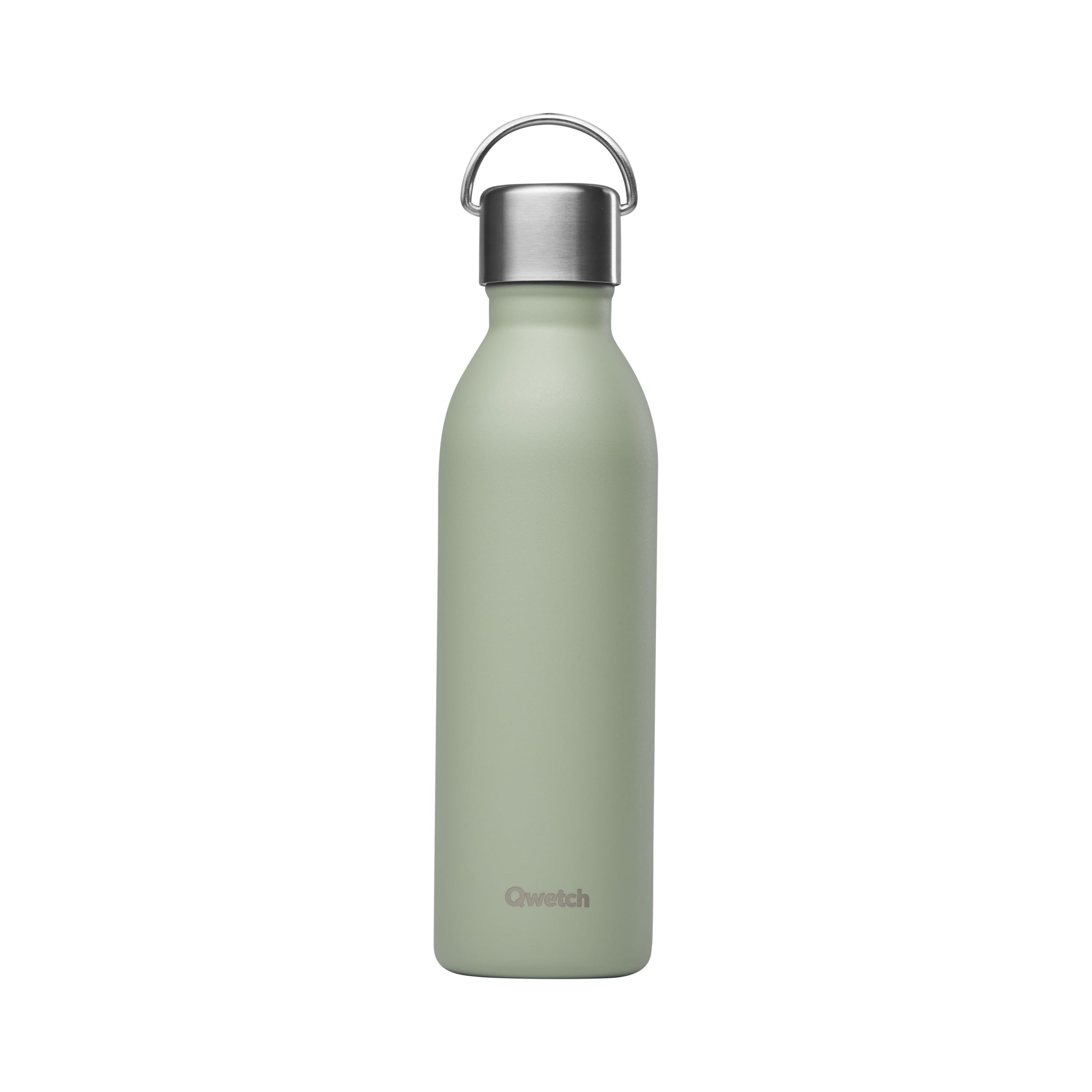qwetch-bouteille-isotherme-active-600-ml-vert-tilleul-gourde-inox-recycl-avec-an image 1