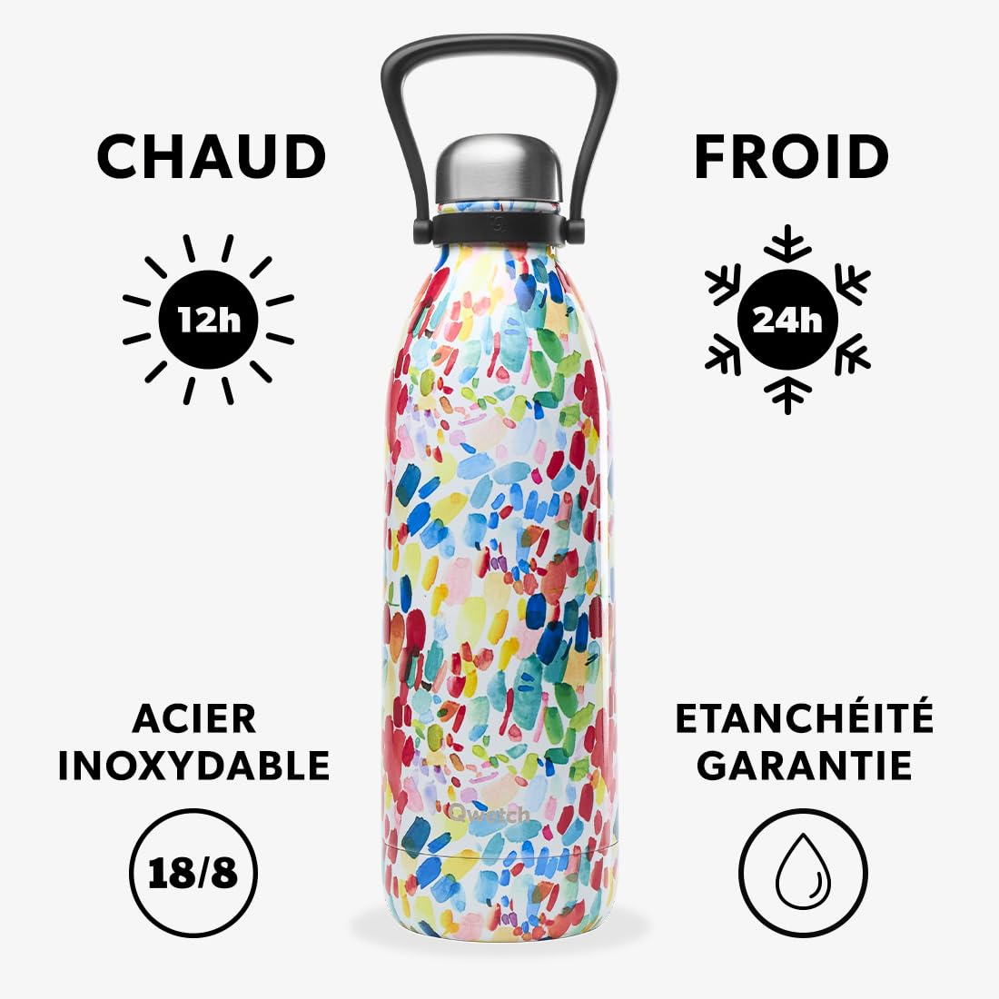 qwetch-grande-bouteille-isotherme-arty-1-5l-thermos-inox-48h-froid-16h-chaud-ave image 2