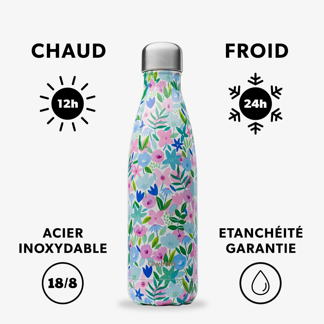 qwetch-originals-flora-bleu-bouteille-isotherme-inox-500-ml-24h-froid-12h-chaud- image 2