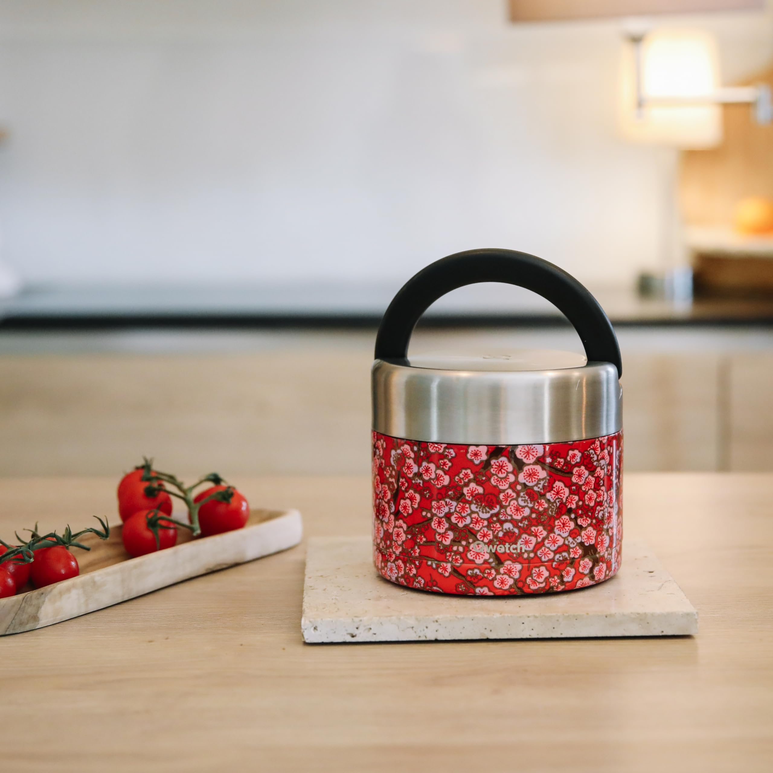 qwetch-lunch-box-isotherme-flowers-rouge-650-ml-bo-te-alimentaire-inox-304-avec- image 6