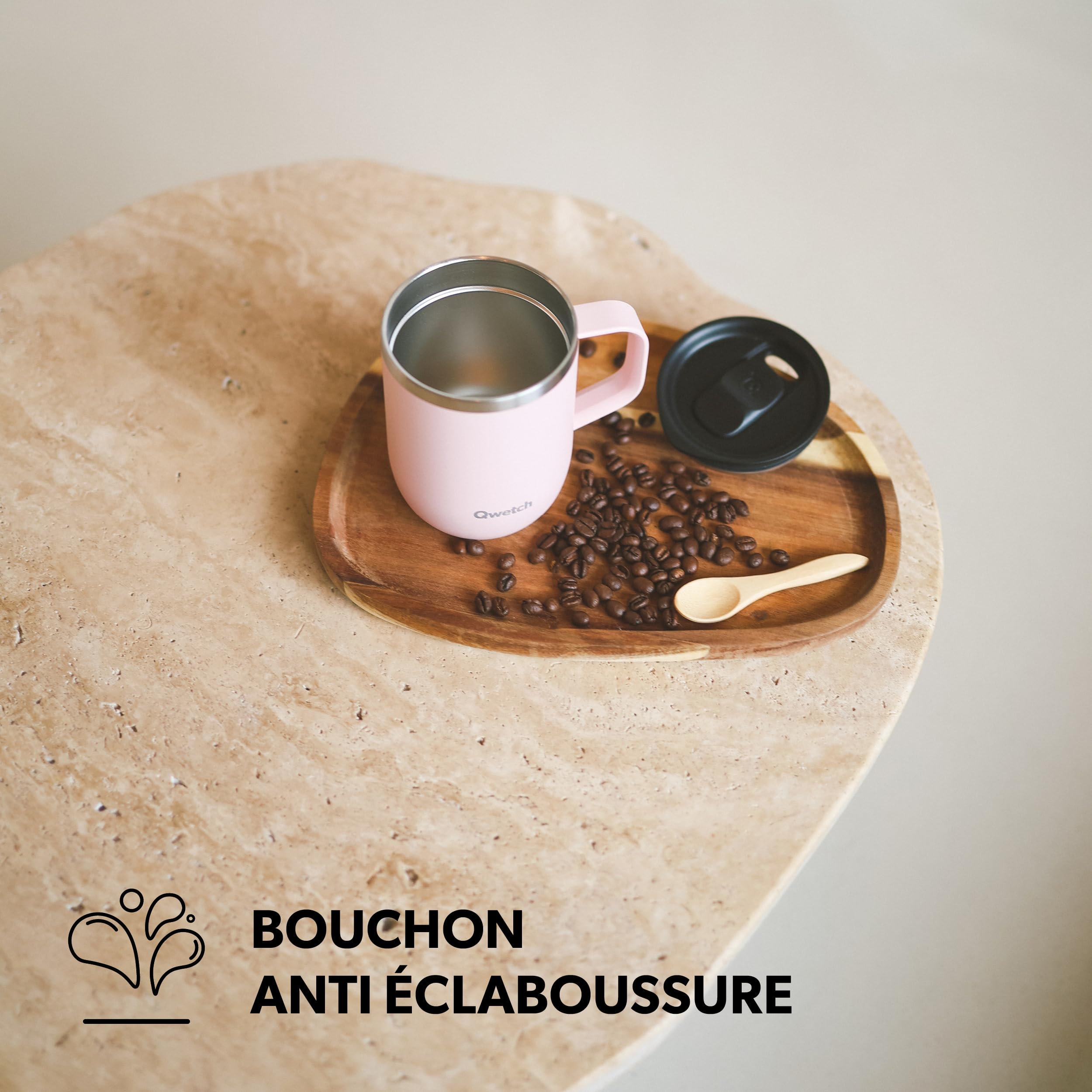 qwetch-mug-isotherme-inox-recycl-avec-anse-sable-350-ml-tasse-caf-th-6h-chaud-12 image 4