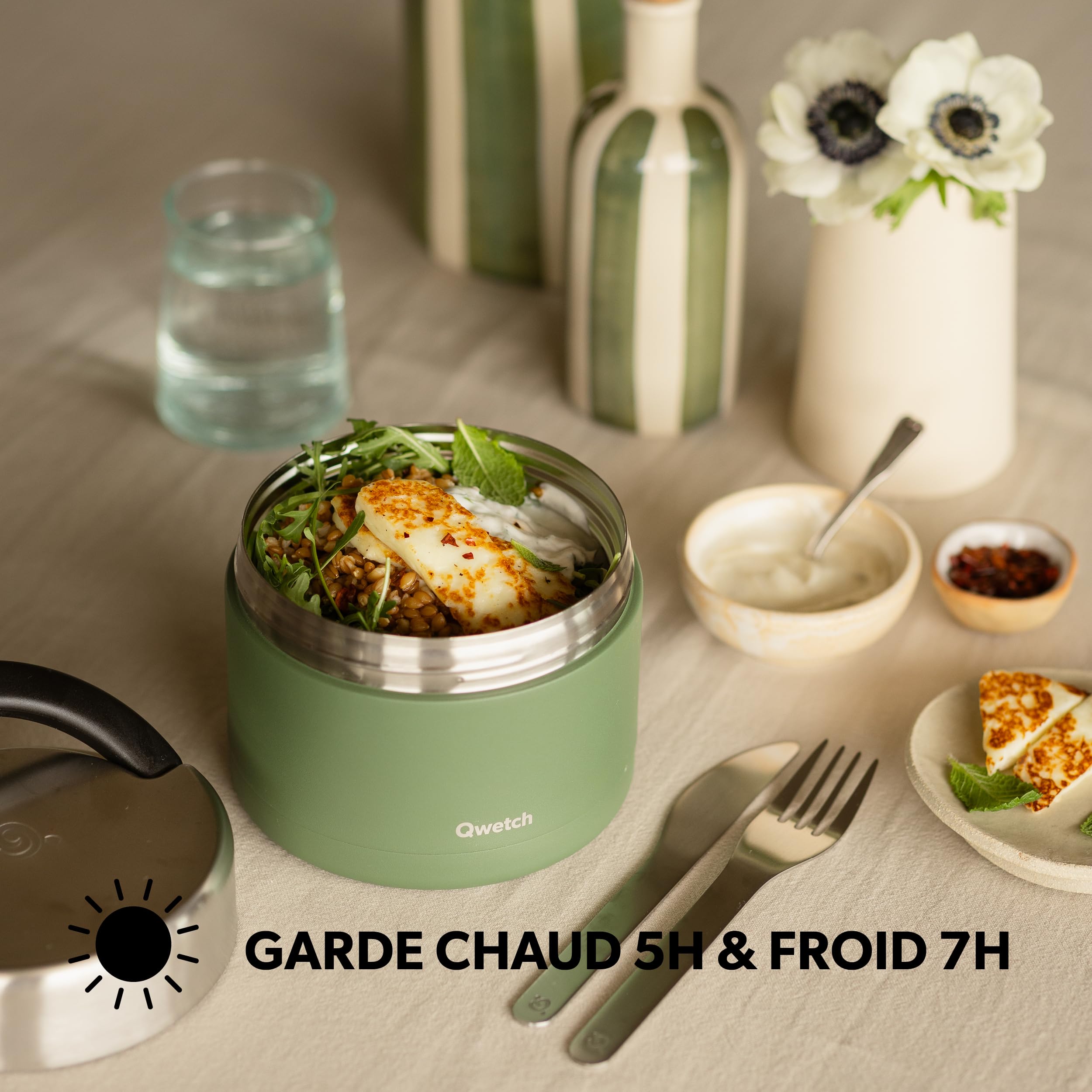 qwetch-lunch-box-isotherme-inox-650-ml-avec-poign-e-bo-te-repas-chaud-5h-froid-7 image 3